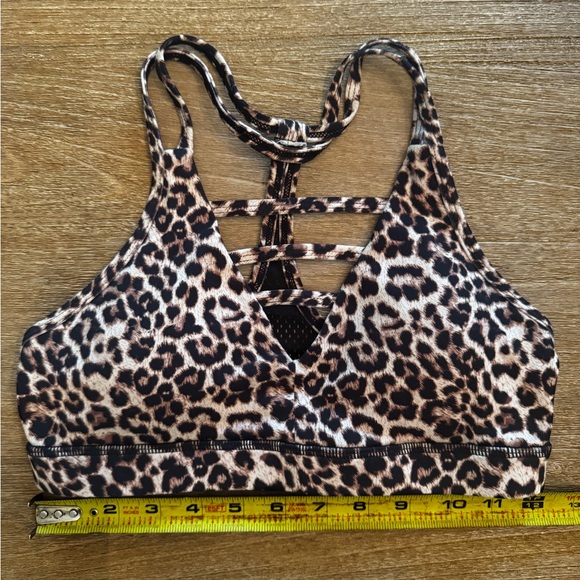 Zyia Leopard Print Grid Bra - Picture 1 of 4